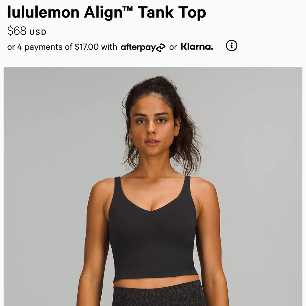 Lululemon align tank